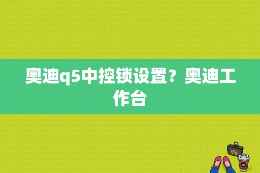 奥迪q5中控锁设置？奥迪工作台