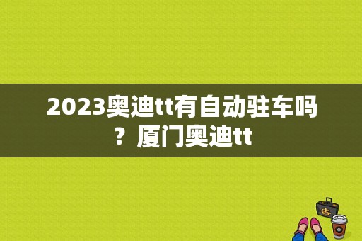 2023奥迪tt有自动驻车吗？厦门奥迪tt-图1