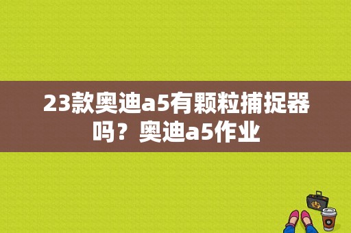 23款奥迪a5有颗粒捕捉器吗？奥迪a5作业