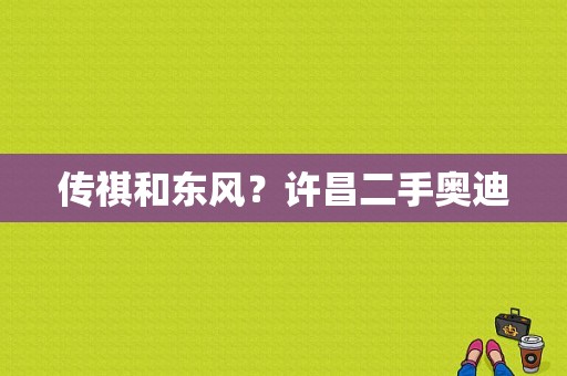 传祺和东风？许昌二手奥迪