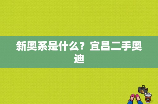 新奥系是什么？宜昌二手奥迪