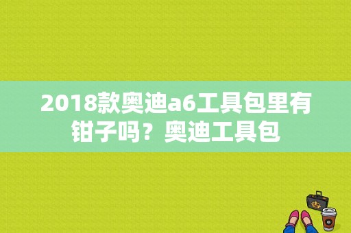 2018款奥迪a6工具包里有钳子吗？奥迪工具包-图1