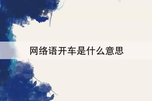 网络开车什么意思（网络开车什么意思是）-图3