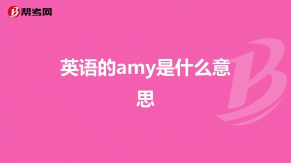 amt是什么意思（amy是什么意思）-图3