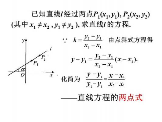 什么是两点式（什么是两点式直线方程）