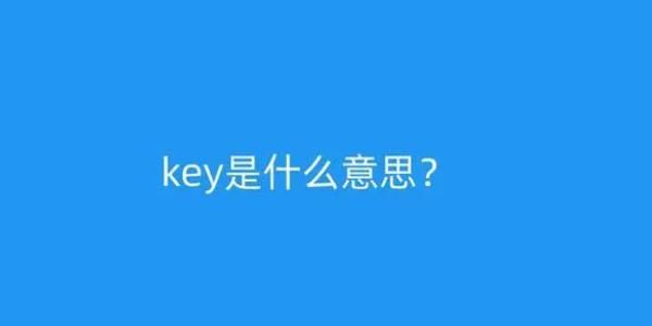 key什么意思啊（key是啥意思是什么）-图1