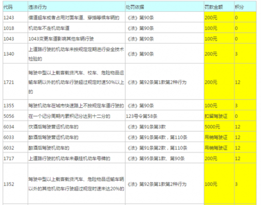 1301代码都有什么违章（代码13011是什么违章）-图2