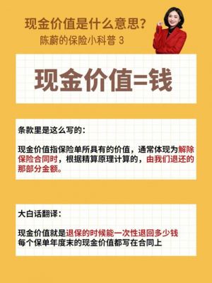 什么叫保险价值（什么叫保险的现金价值）